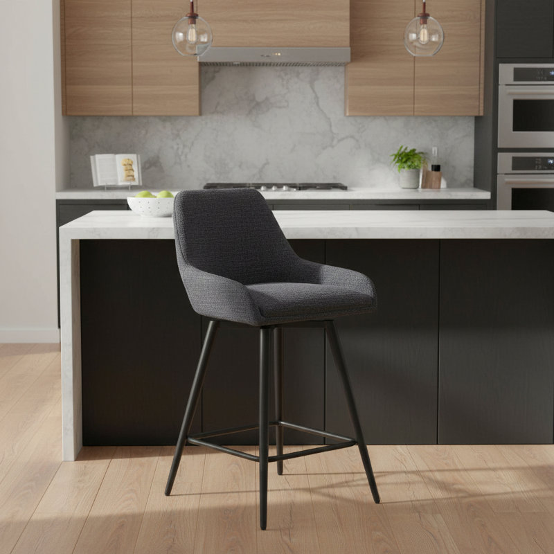 Swivel Counter Stool , Grey