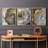 Abstract  Series  XCII  -Set Of 3 Framed Giclee Prints -Ready to Hang-107257321-107257319