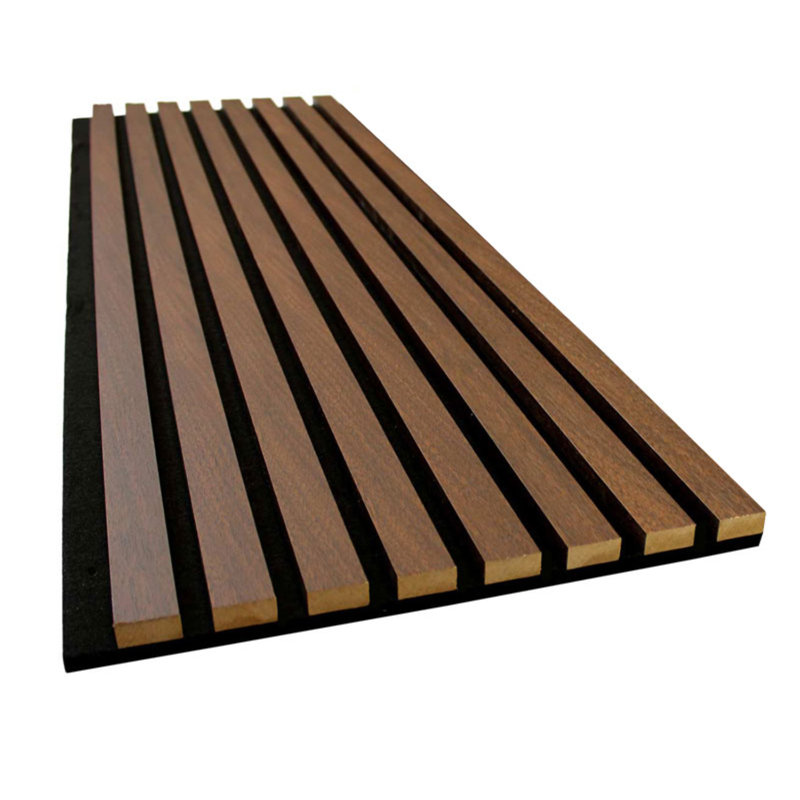 Panneaux muraux en bois 104 po x 12,6 po - Conception à lattes 3D élégante pour une insonorisation élégante