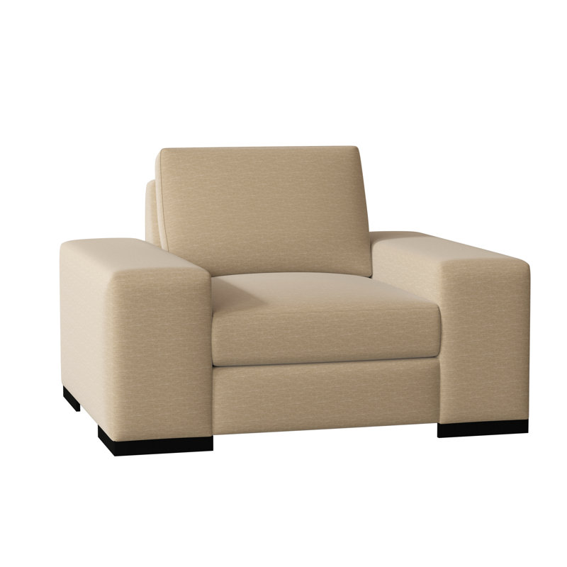 Harrison Upholstered Club Chair, Velvet White, Black, Feather/Down