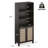Stylish Rattan Doors Bookcase with Ample Storage, Versatile Design for Modern and Rustic Interiors.-871041063