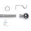 Nuha Iron Adjustable 210cm to 120cm 2.8cm Single Curtain Pole-836541724-824443514