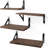 4-Piece Paulownia Wood Floating Shelves Wall Mount Bracket Shelf-1799773032-1799773037