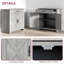 Buffet Farmhouse avec portes de grange, tiroir et tablette réglable pour un rangement polyvalent et un charme rustique