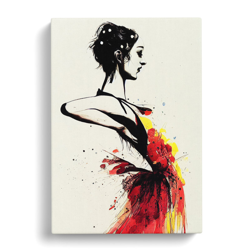 Artistic Woman Art - Wrapped Canvas, 76cm H x 50cm W x 3cm D