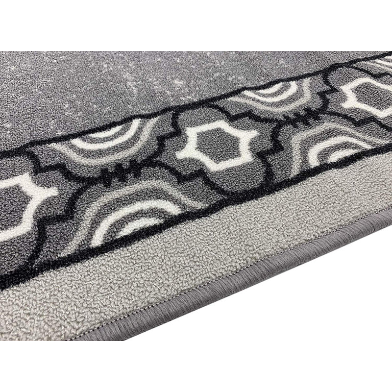 Tapis d'escalier gris Mahon, Carré 36 po x 36 po