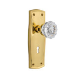 Prairie Plate with Decorative Keyhole and Crystal Door Knob