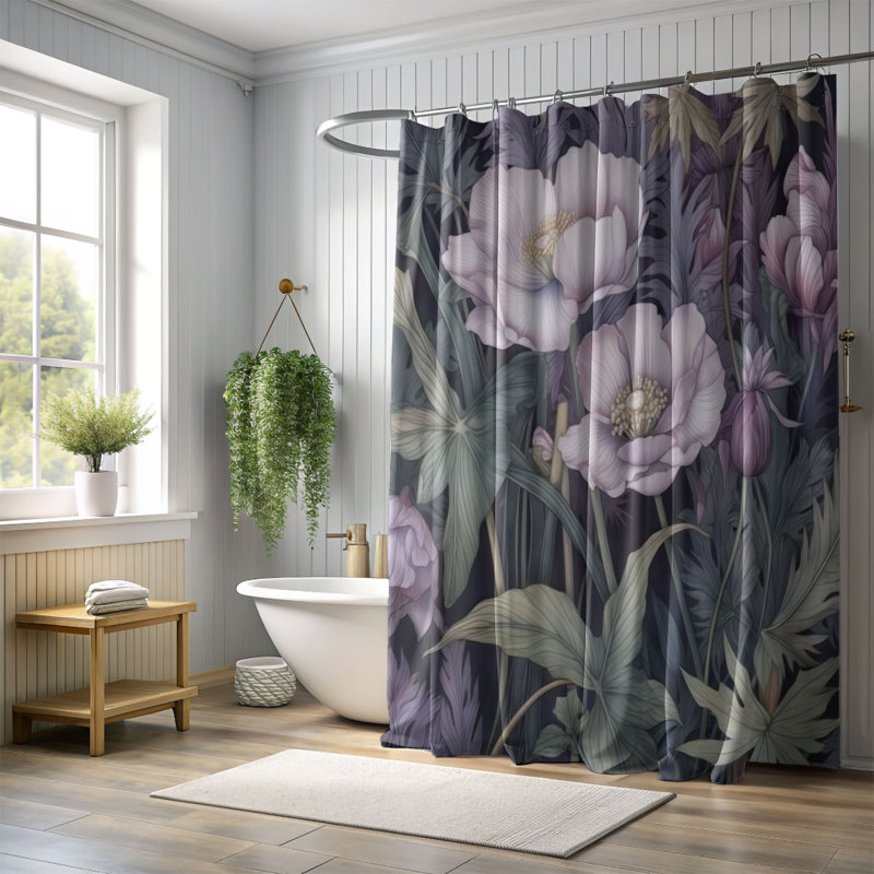 Rideau de douche Bekbele, H 74 po x l 71 po