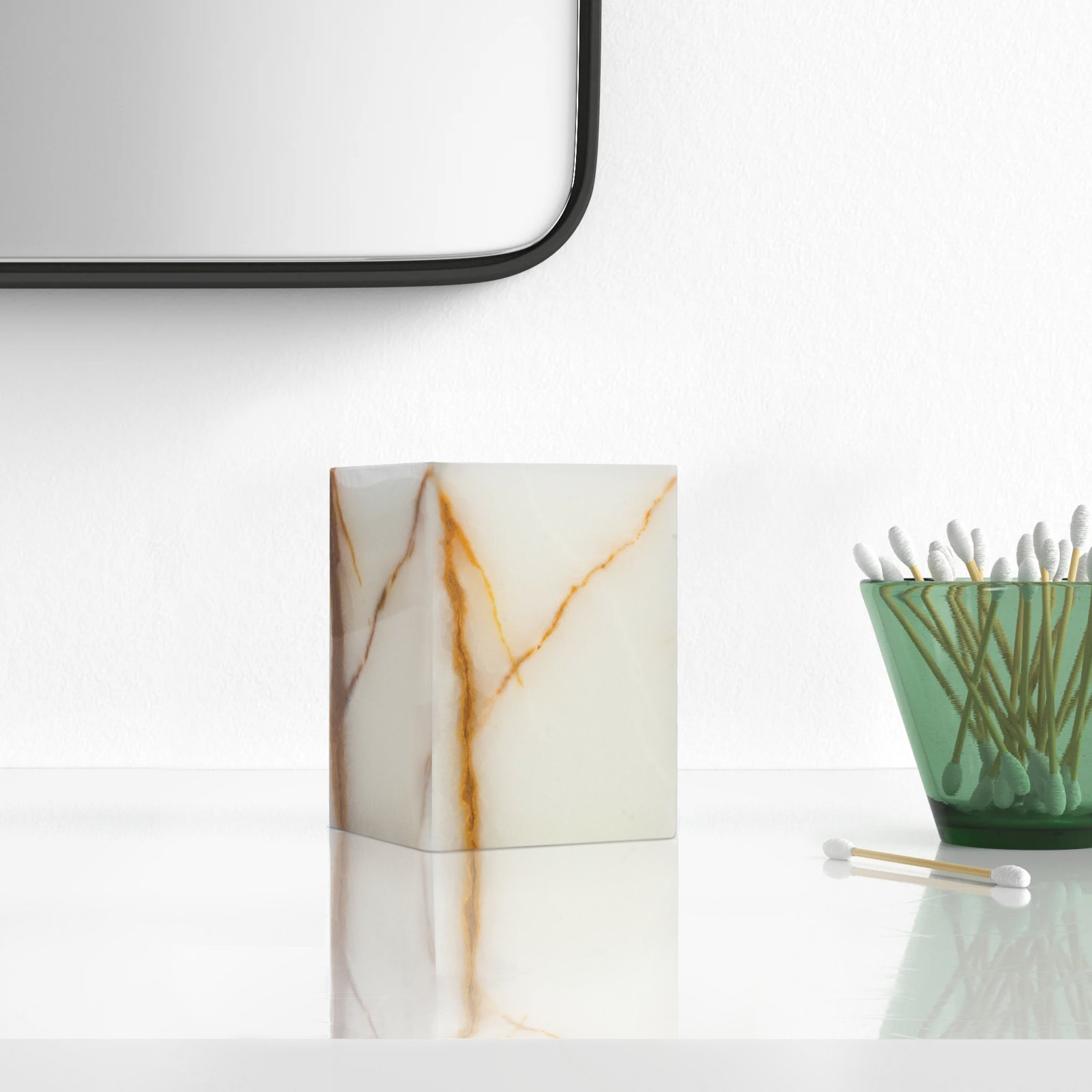 Graciela Marble Tumbler, Onyx Brown