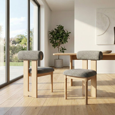 Chaise en bois massif Abentego