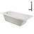 66" x 34" Acrylic Soaking Drop-In Bathtub, Drain Included-97412811