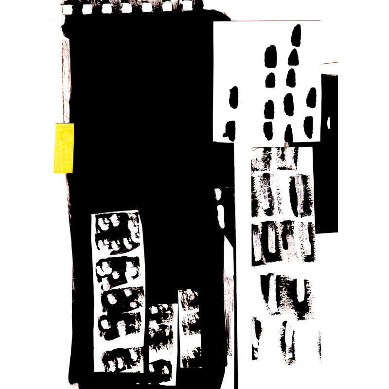 Town Square, No Mat, 16" H x 12" W, Black Floater Framed Canvas