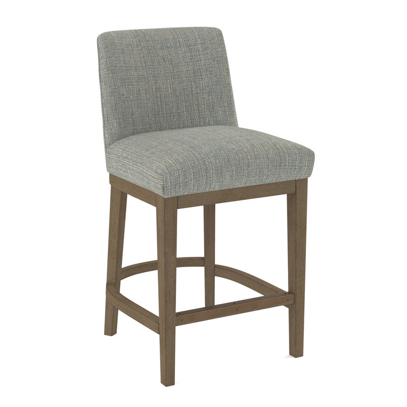 Upholstered Stool, 61412-32, Weathered Gray