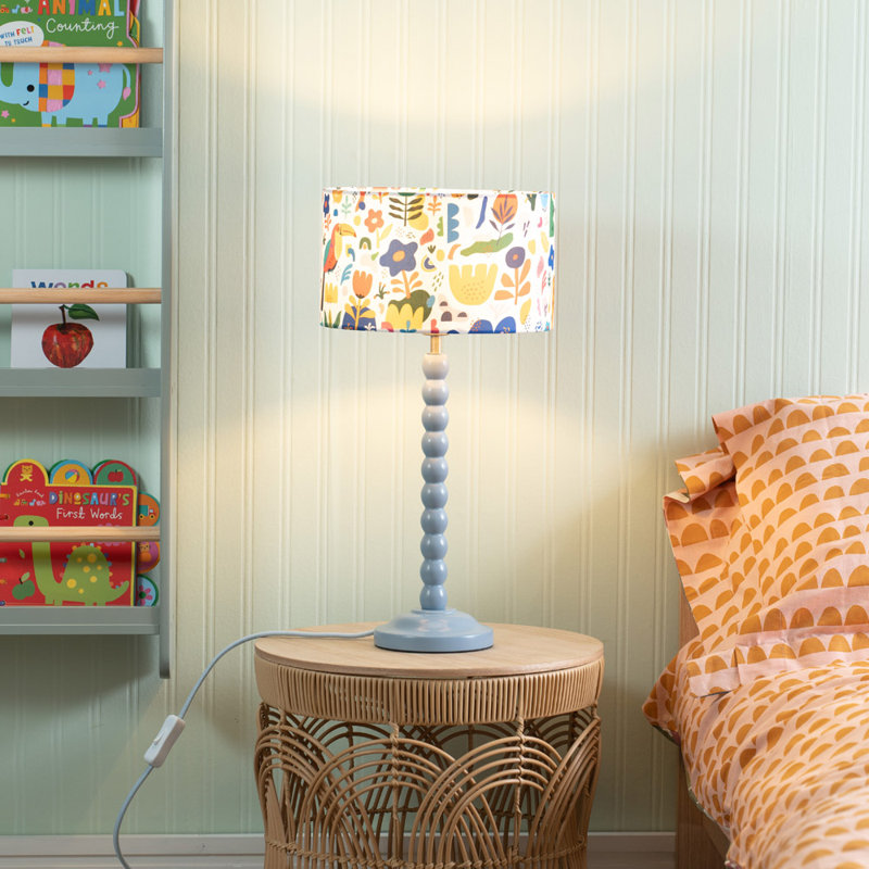 Linda Table Lamp, Blue, No