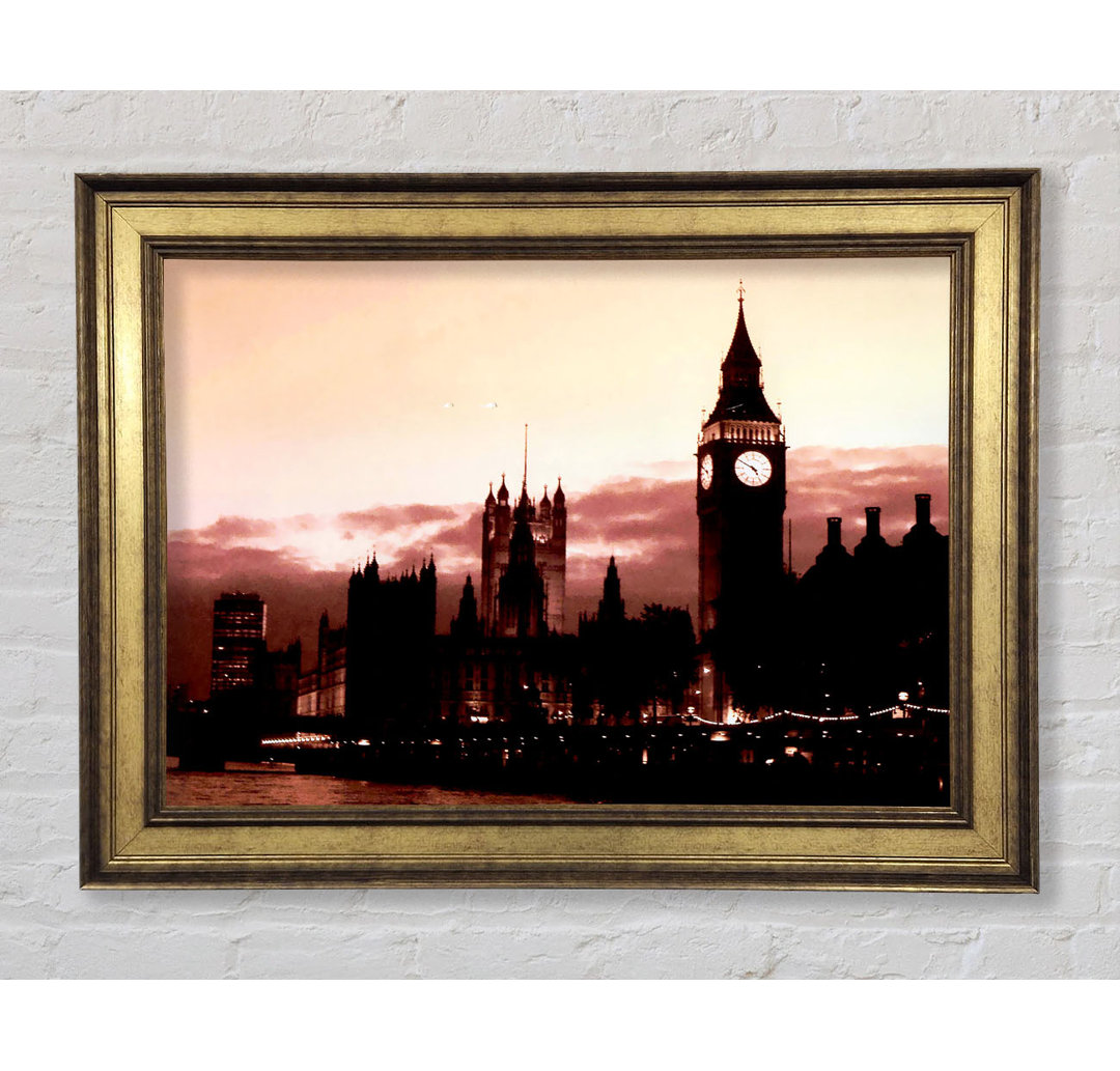 London Big Ben St Pauls Retro - Druck