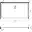 Base de douche rectangulaire en ABS Vidaxl 27,6 po x 47,2 po-78546182