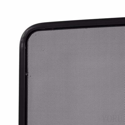 Pare-étincelles autoportantes monobloc en métal noir, grille de fer robuste pour cheminées à bois d'intérieur, 96,5 cm L x 81,3 cm H