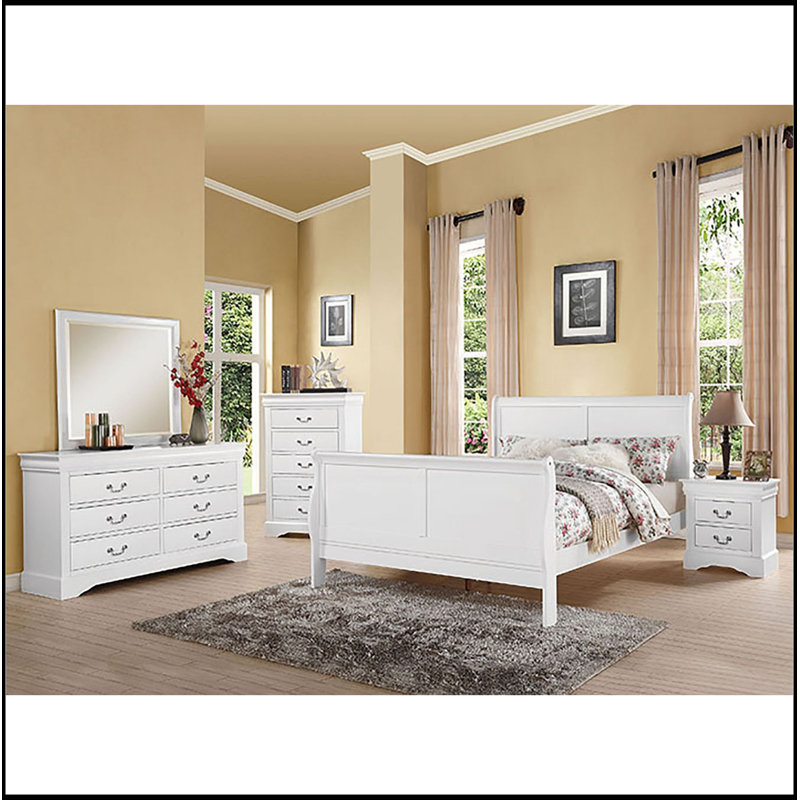2-Drawer Nightstand, White