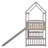 House Loft Bed With Slide, Twin Size-1828980567