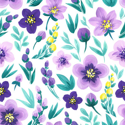 Pre-Pasted Floral