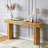 63" Solid Wood Console Table