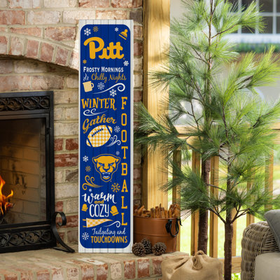 Collegiate Winter Theme Double Sided Porch Leaner