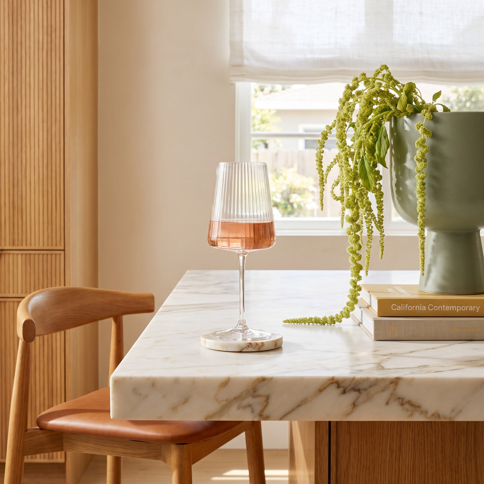 Claro Ribbed Wine Glass