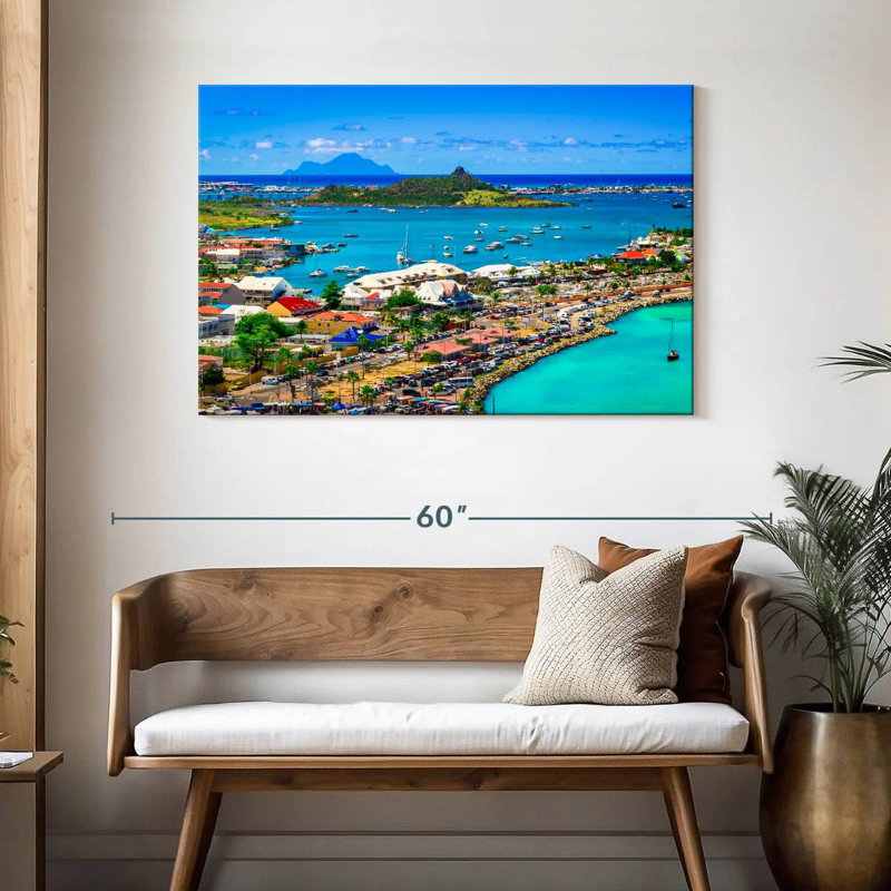 Panorama Marigot, H 30 po x l 45 po