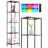 64" Column Dimmable RGBW LED Floor Lamp with Shelves & Remote Control