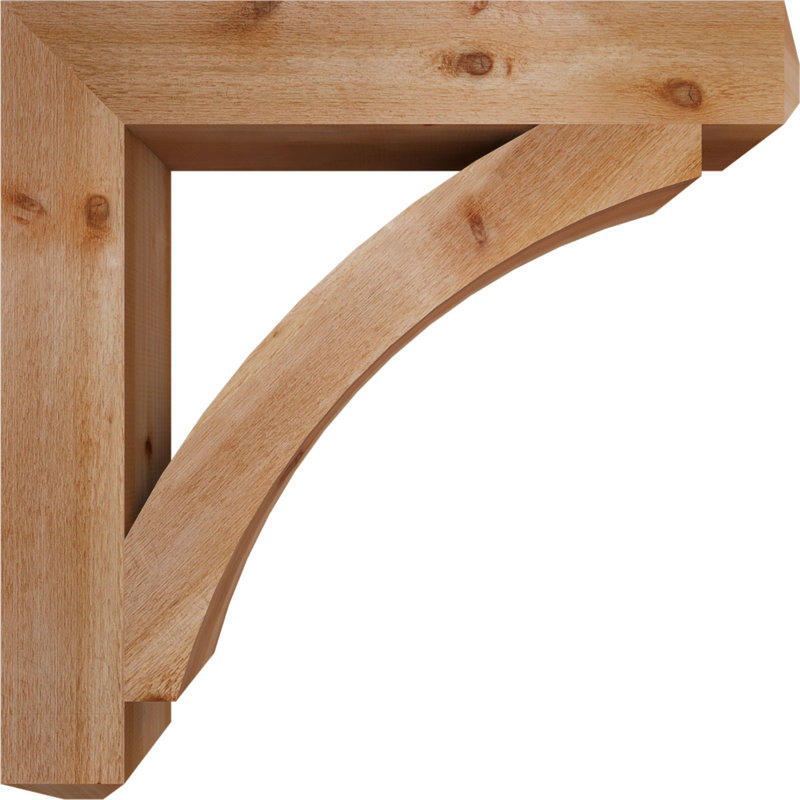 BKTTHR04 H 6 po x l 40 po support en bois / corbeau, H 40 po x l 6 po x P 40 po, Cèdre rouge
