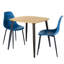 Aspen 3-Piece Dining Set - Compact Square Table & 2 Curved Plastic Chairs-1369194855-1369194875