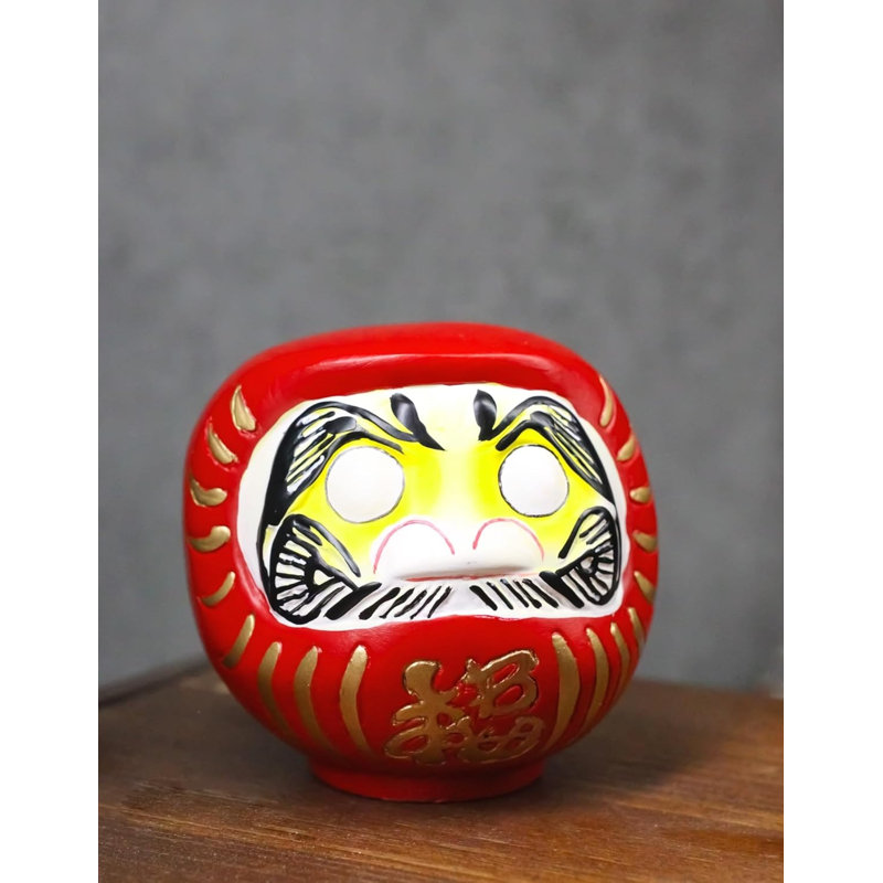 Figurine rouge Daruma Talisman of Prosperity, Rouge