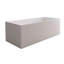 Baignoire de trempage autoportante 67 po. X 28 po. Blanc mat