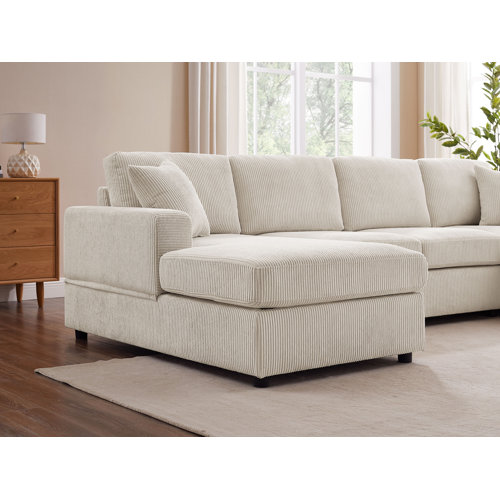 Latitude Run® Kujtesa 3 - Piece Upholstered Sectional & Reviews | Wayfair