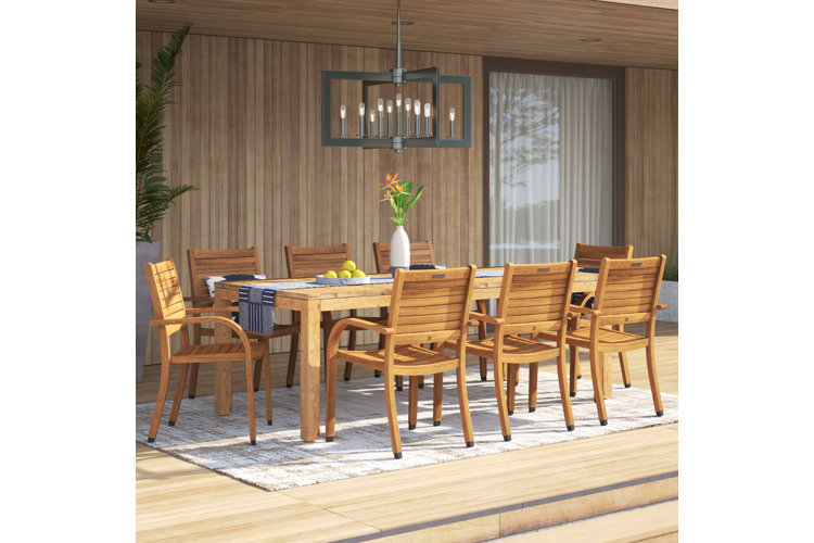 Zeferino Rectangular 6 - Person Outdoor Dining Set