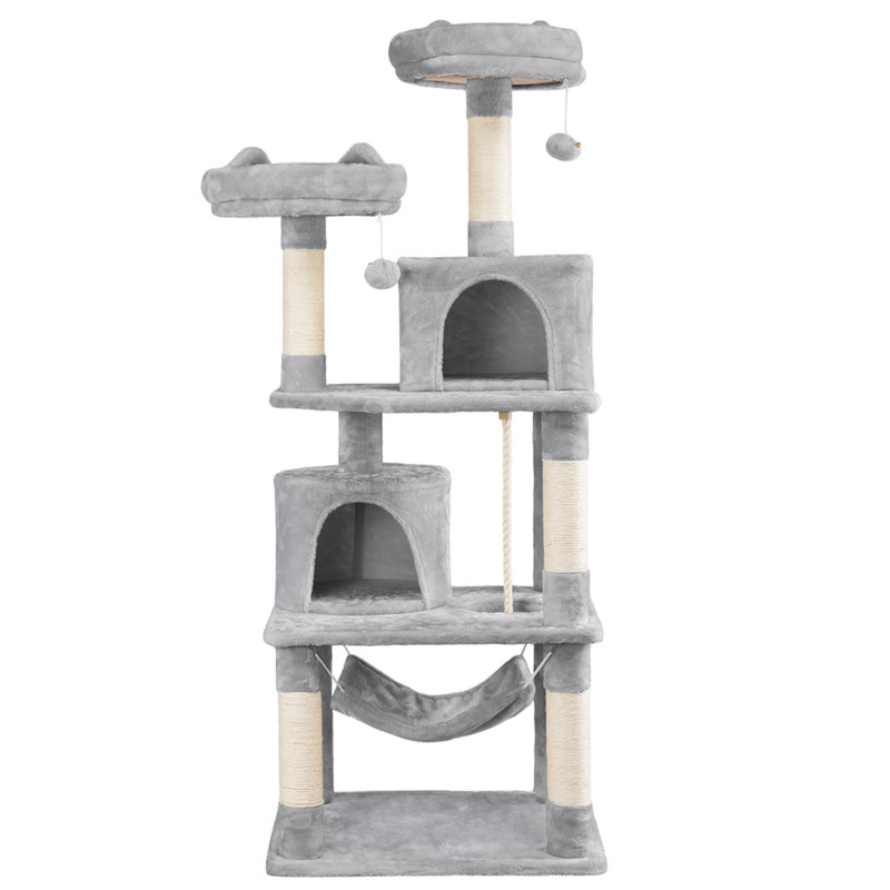 158cm  Cat Tree, Light Grey