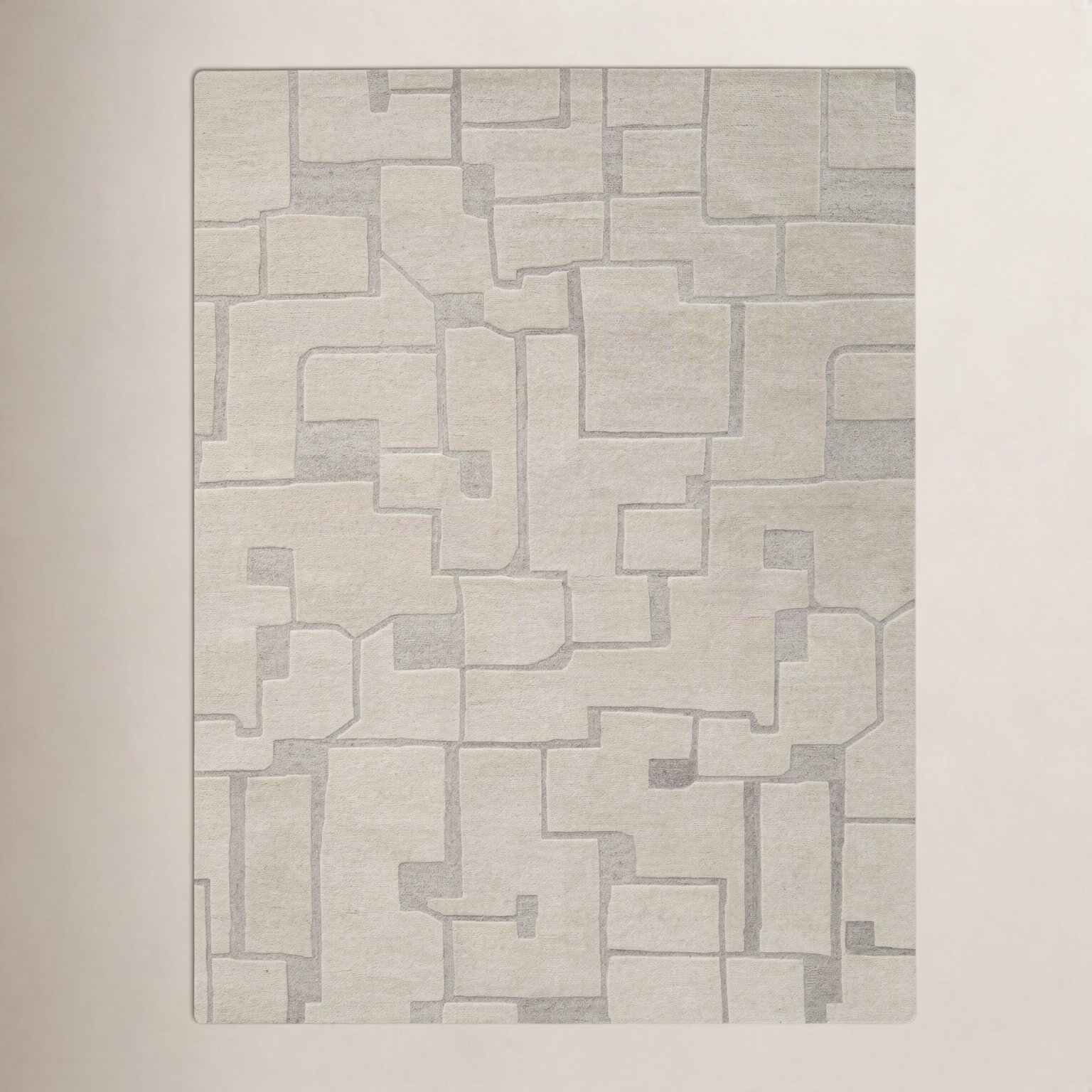 Lira Hand-Tufted Abstract Wool Rug, Rectangle 2' x 3'