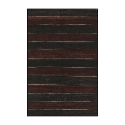 Tapis contemporain noir / brun