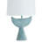 23"H Blue Coastal Whale Tail Table Lamp