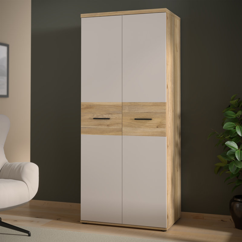 Ralphie 2 Door Manufactured Wood Wardrobe