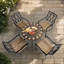 Granada 4 Seater Dining Set with Cushions