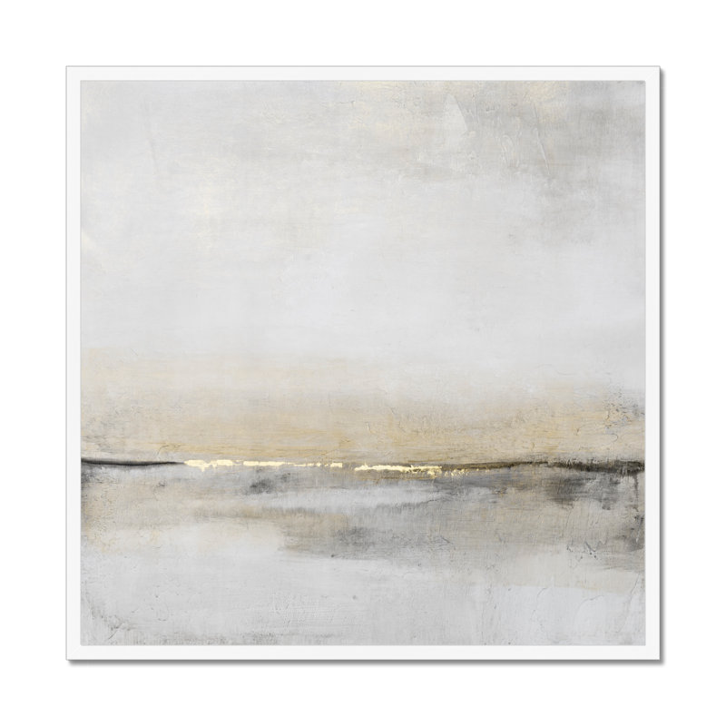 Horizontal Flow I by Timothy O' Toole - Wrapped Canvas Painting, 95cm H x 95cm W x 2.3cm D, White Framed Paper Print