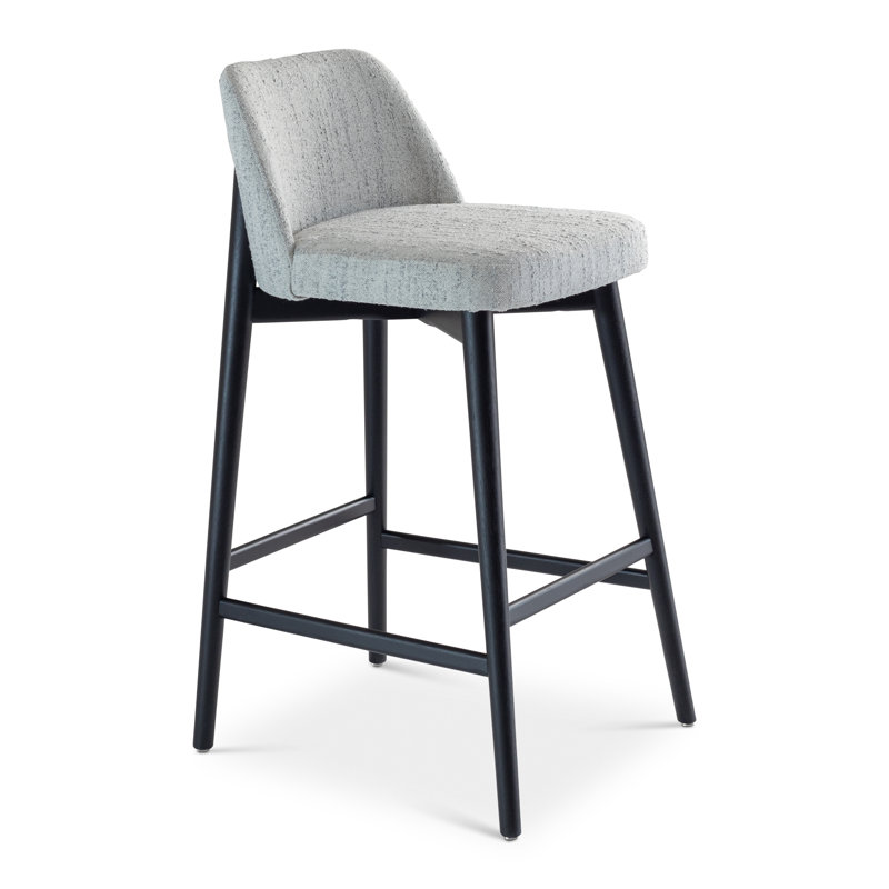 Tonia Bar/Counter Stool - Texan Burnish Guardian Seat - Domasco Frame, Gray Mix/Ebano, Bar Stool (29.5" Seat Height)