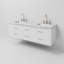 Ensemble de meuble-lavabo double 60 po-82339610-82339613