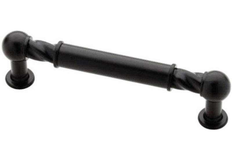 3-3/4" Sisal Pull Flat Black