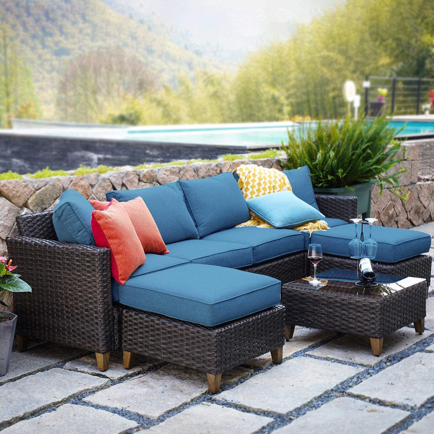 Ebern Designs 7 Piece Living Room Set & Reviews Wayfair