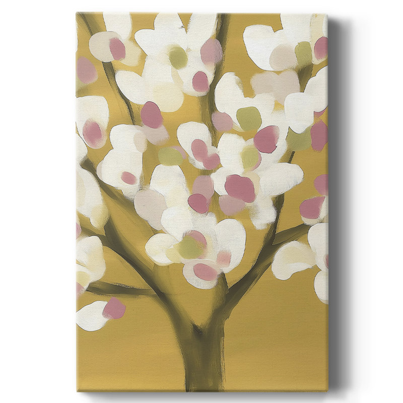 Floral avec toile tendue tendue CC XXVII Gallery - prêt à être accroché, H 27 po x l 18 po