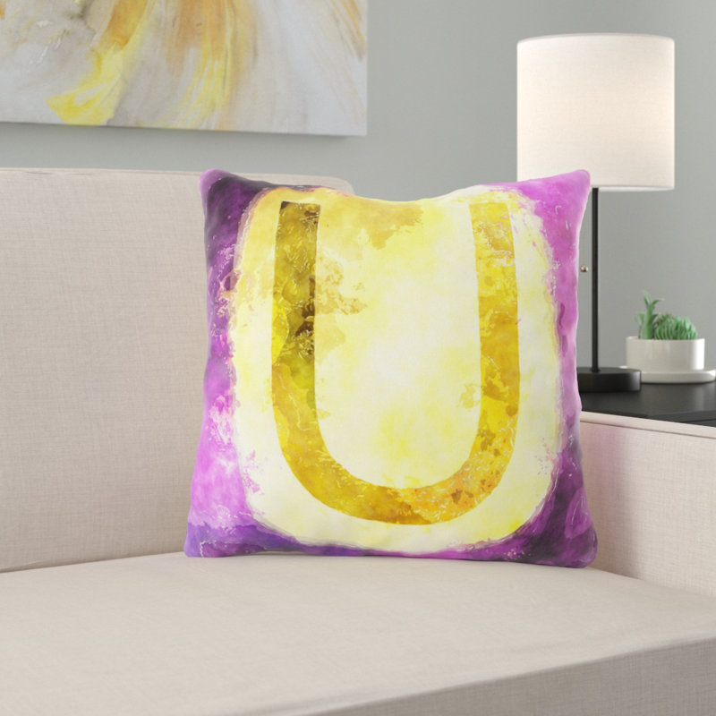 Outdoor Reversible Throw Pillow, Microsuede, Indoor