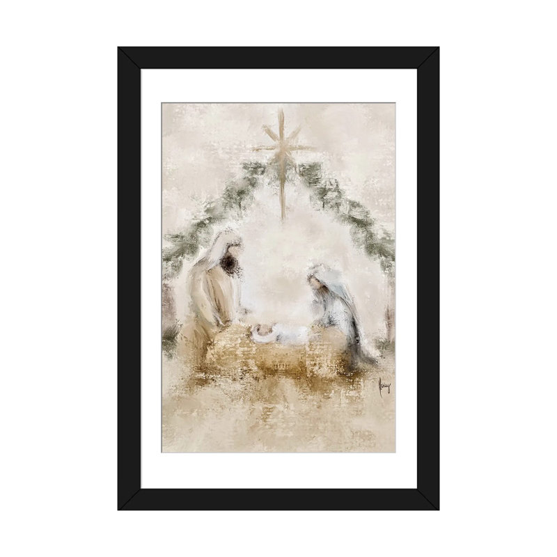 «Night Divine», reproduction d'art murale, papier d'art encadré, H 24 po x l 16 po, Noir