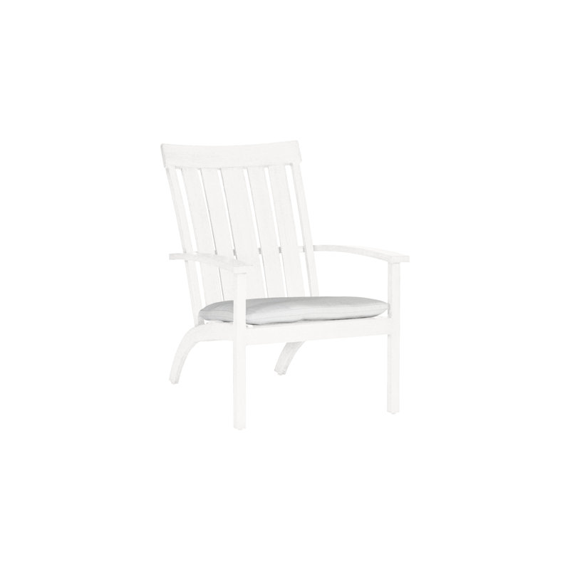 Club Aluminum Adirondack Chair - Mahogany, Mahogany, Rollo Lace, No Welt